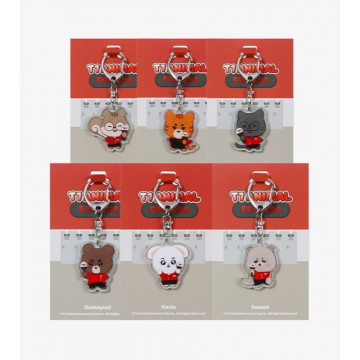 T1 Animal Friends ACRYLIC KEYCHAIN-T1 Fighting